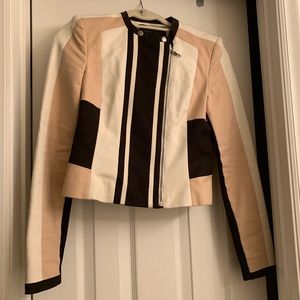 BCBG Max Azria Colorblock Blush Moro Jacket